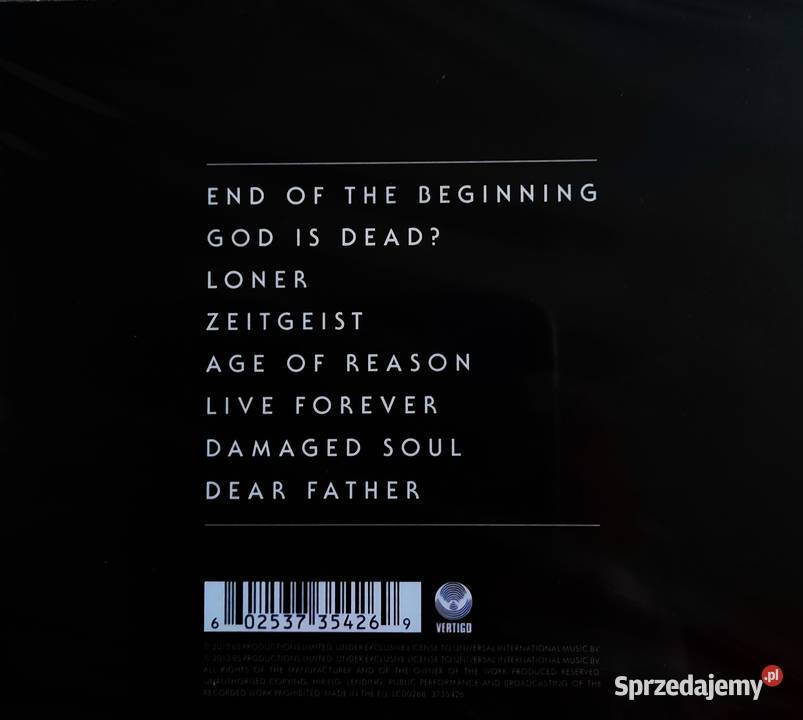 CD Nowa Album CD Kultowego Zespołu BLACK SABBATH Warszawa