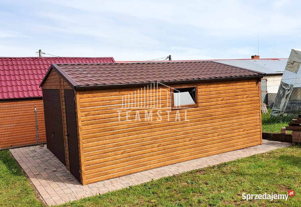 GARAŻ BLASZANY 45m x 6m poziom blachodachówka Białystok sprzedam