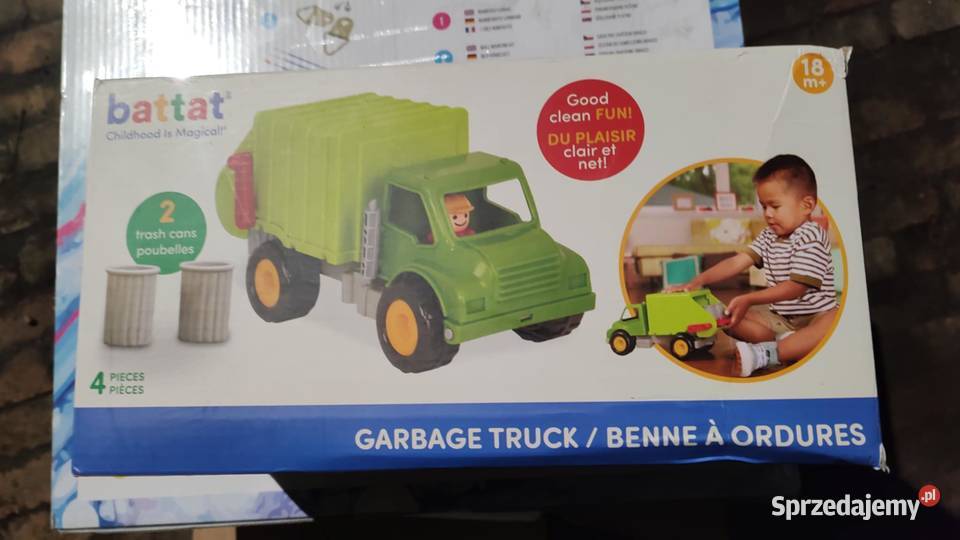 Battat BT4738Z Śmieciarka z kierowcą i 2 Książ Wielkopolski sprzedam