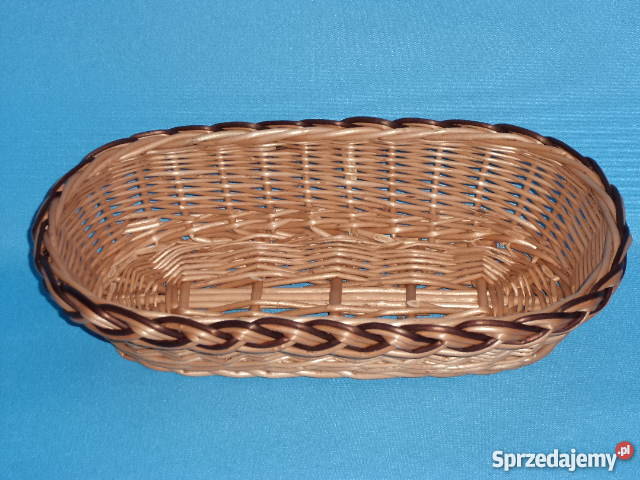 Wiklinowa taca na sztućce pieczywo
