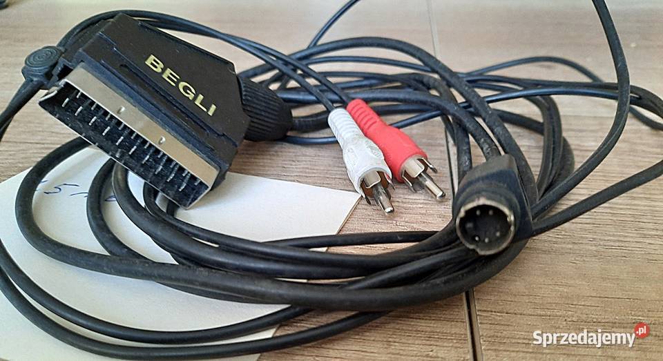 Przewód 15 m wtyk euro scart 21 pin plus 2x Ostrów Wielkopolski