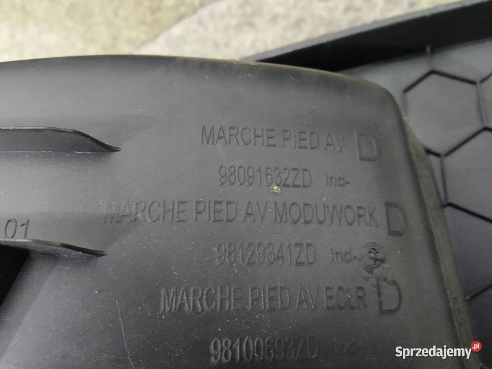 OSŁONA PROGU STOPIEŃ LEWY PRAWY PRZÓD KOMPLET