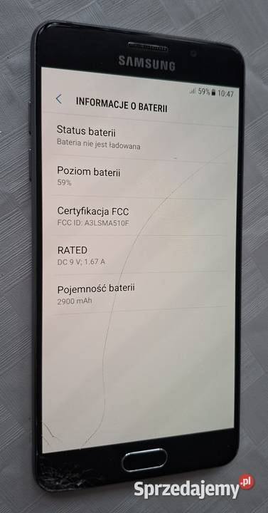 Samsung Galaxy A5 2016 SMA510F czarny