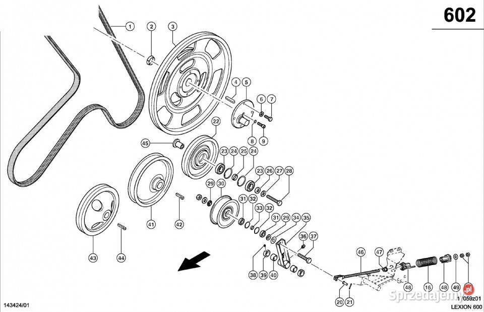 Claas Lexion 600 PIASTA MIMOŚRODOWA 0007564691 Jastrzębniki