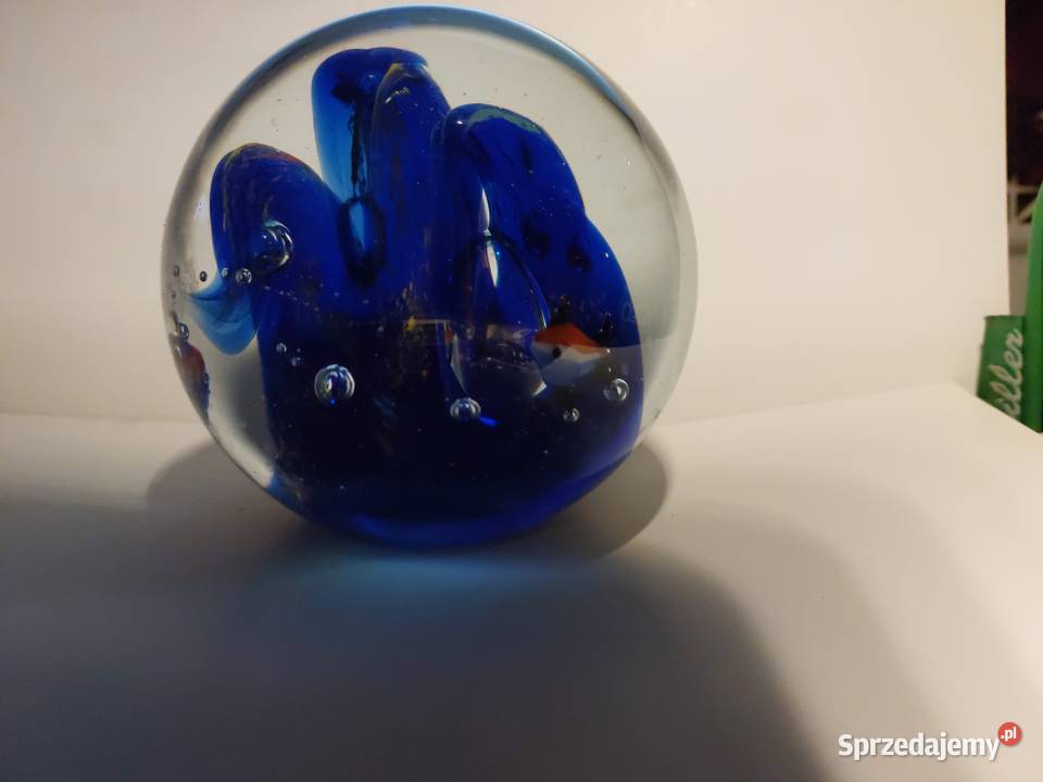 kula szklana PRL z rybami Wrocław