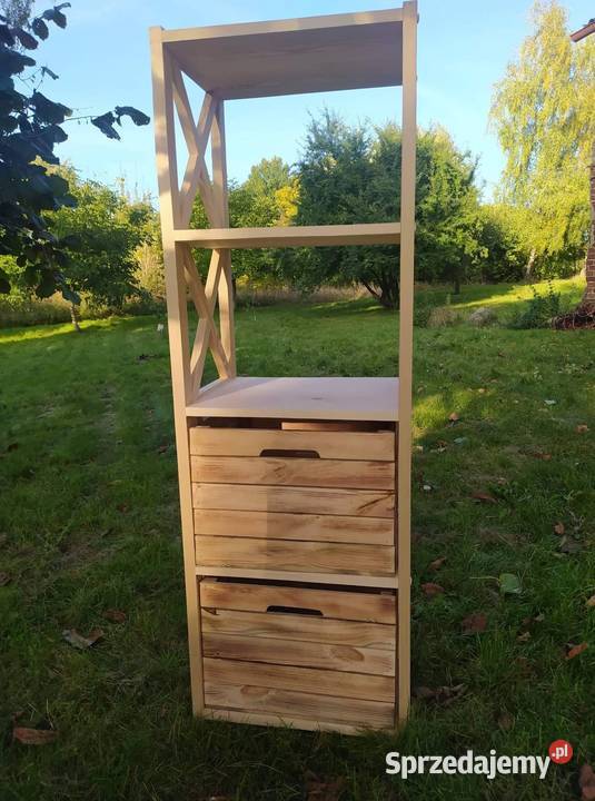 Regał przedpokój salon z wkładami 150x50x40 z