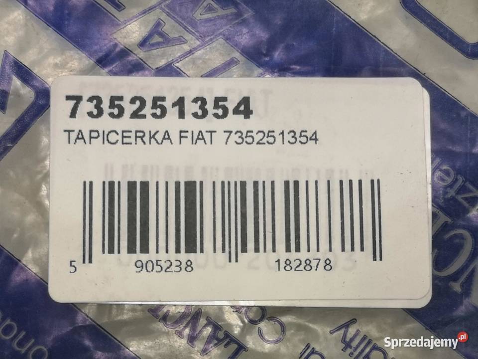 TAPICERKA WEW NADKOLA LEWY TYŁ FIAT SEICENTO osobowe Części samochodowe
