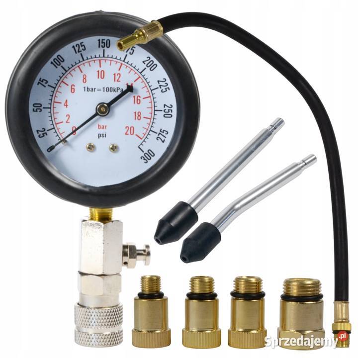 Tester sprężania w silniku benzynowym