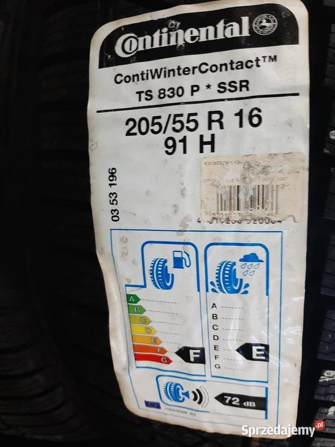 2x Opona NIEUŻYWANA ZIMOWA 20555R16 CONTINENTAL Zaścianki