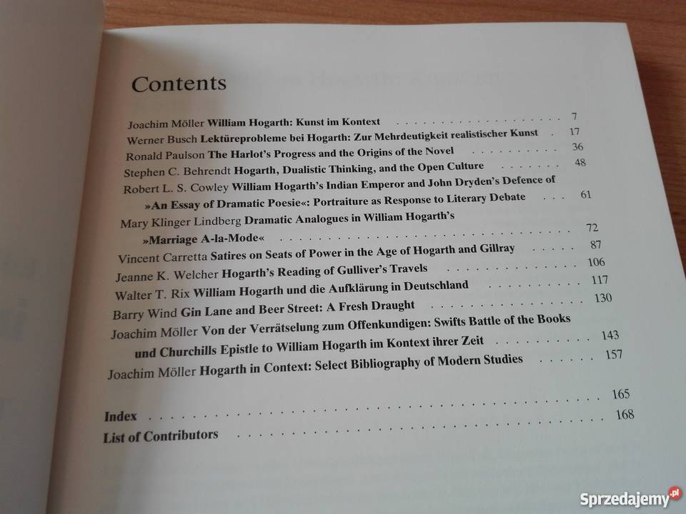 Hogarth in context ten essays and a biography J Gdańsk sprzedam