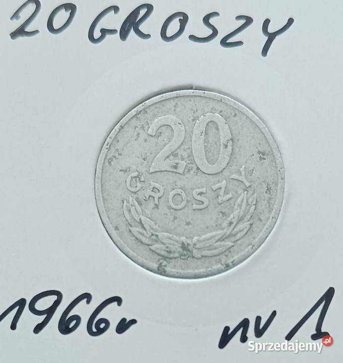 20 Groszy 1966 r PRL 1 Konin