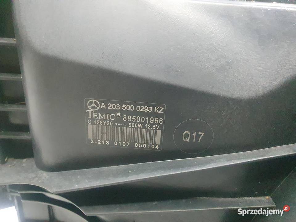 PAS PRZEDNI CHŁODNICE MERCEDES W203