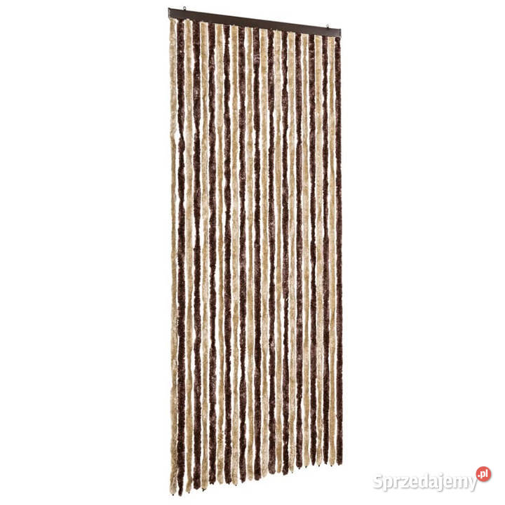 vidaXL Zasłona przeciwko owadom beż i jasny brąz Zasłony