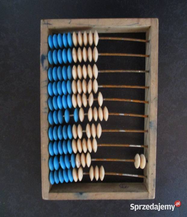 Liczydło Szkolne Stare Drewniane PRL Nieporęt