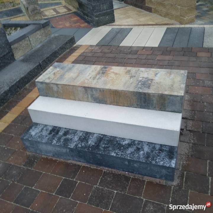 Stopnie schodowe gładkie 120x35x15 kostka Kraków