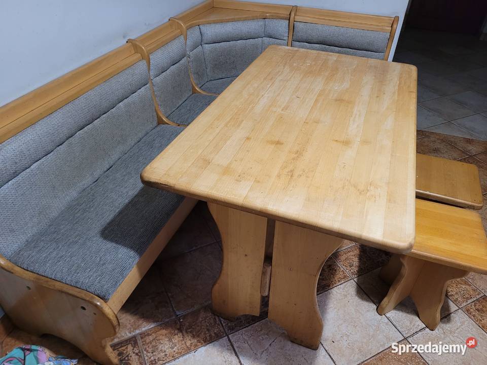 Kuchenny Bukowy Narożnik ze Stołem Czudec