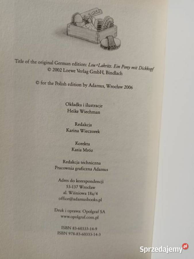 Lukrecjusz kucyk Książki prezenty unikat Książki i Podręczniki Warszawa