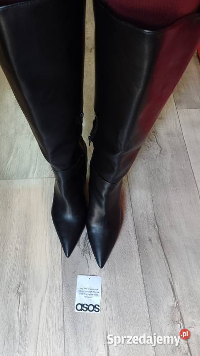 43 ASOS Design Ekskluzywne Czarne Kozaki Asos Kraków