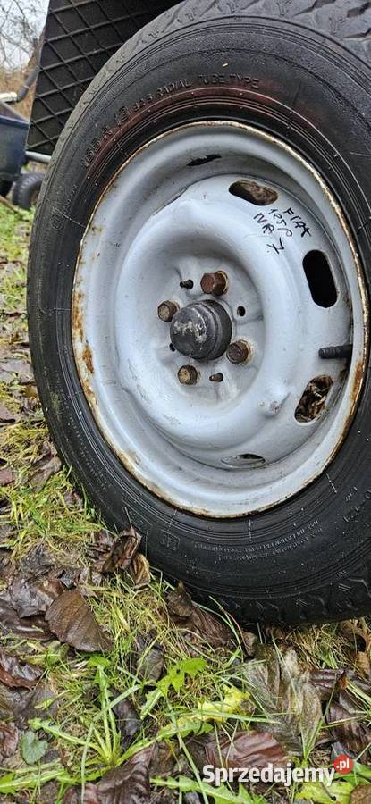 Koło Fiat 125pPolonez Borewicz na kołpaki chrom