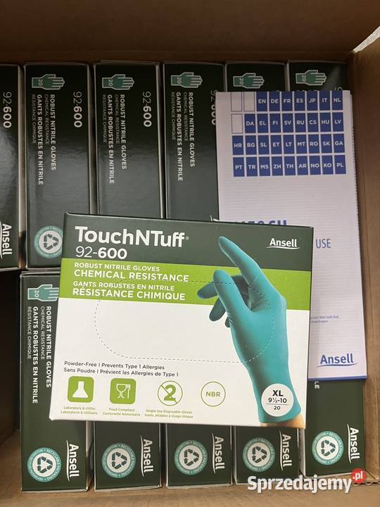Rękawiczki nitrylowe ansell touchntuff 92600VP Olkusz