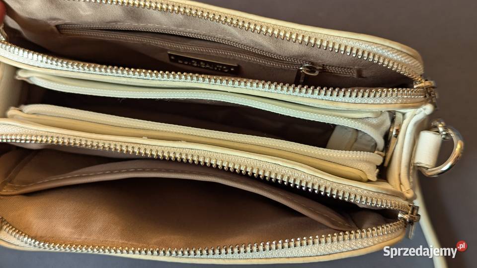 Torebka damska listonoszka trzykomorowa marki Białystok