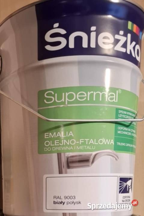 Farba Śnieżka emalia olejnoftalowa 5 litrów sprzedam