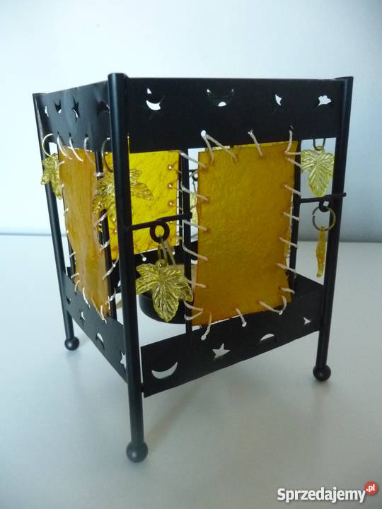 Świecznik stojący metalowy 13 na podgrzewacz wielkopolskie