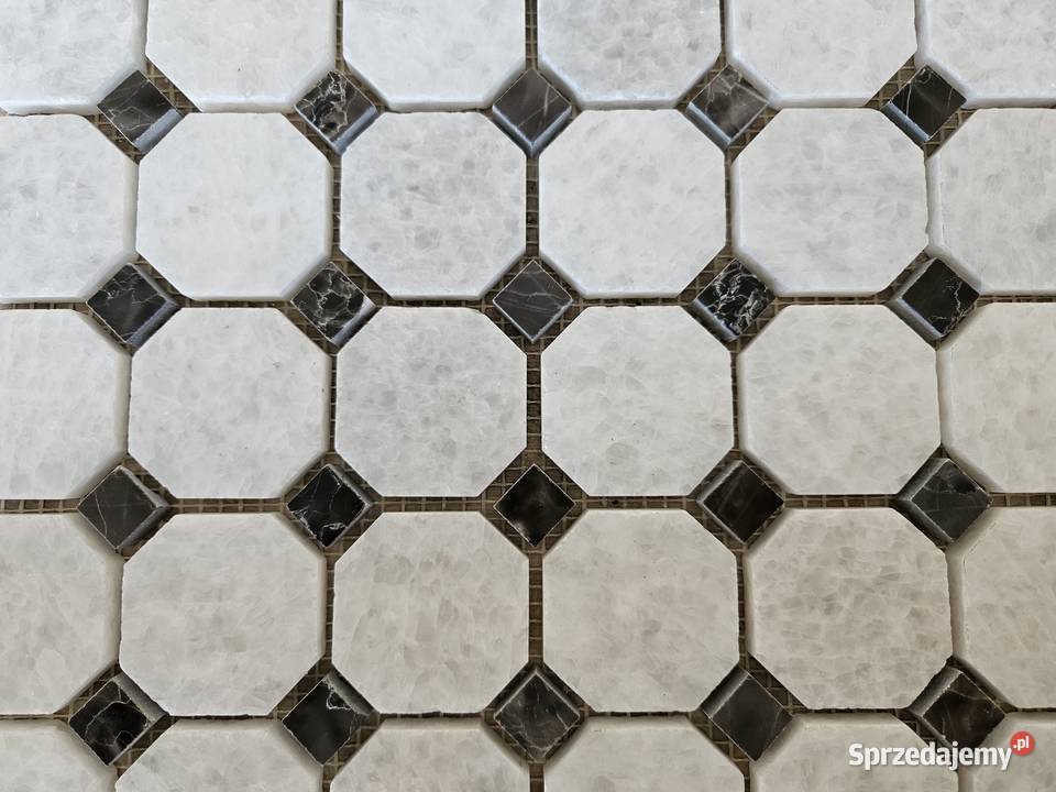 Mozaika marmurowa CRISTAL WHITEHANG GREY podkarpackie