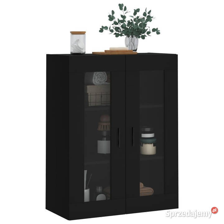 Szafka wisząca czarna 695x34x90 WM828493 Pozostałe Warszawa