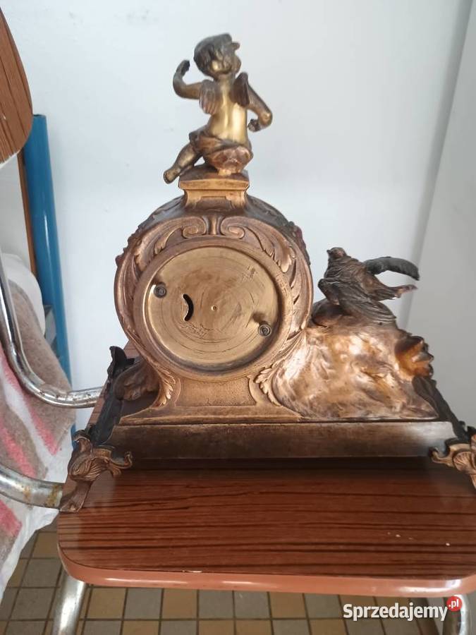 Wiszący zegar kominkowy francuski Zegary