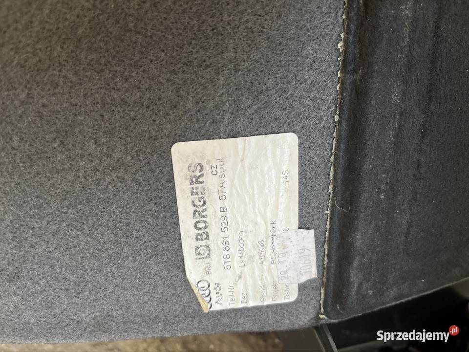 Podłoga bagażnika Audi A5 sportback śląskie Żory