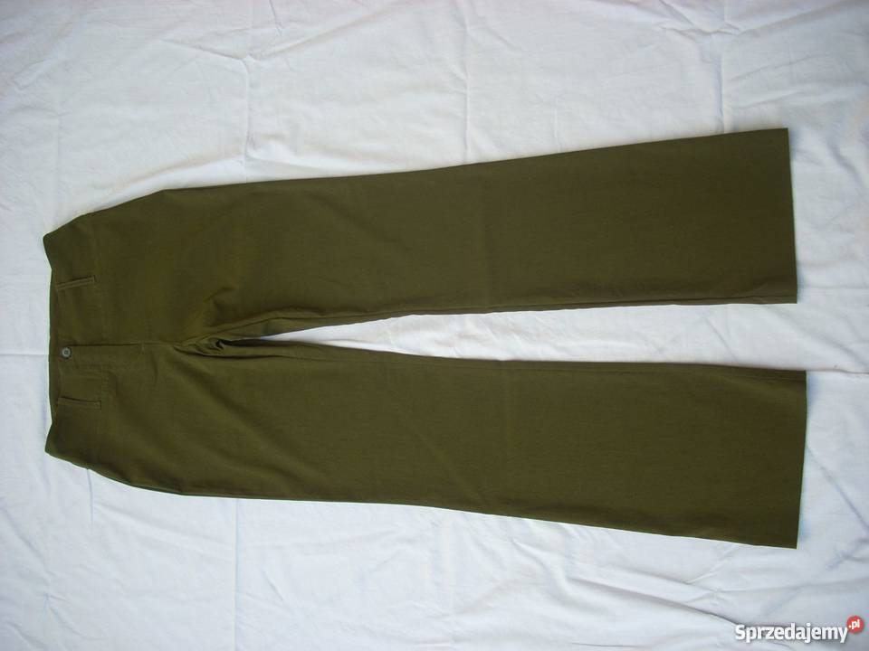 Oliwkowe Spodnie ze Streczem 36 38 S M małopolskie Nowy Sącz