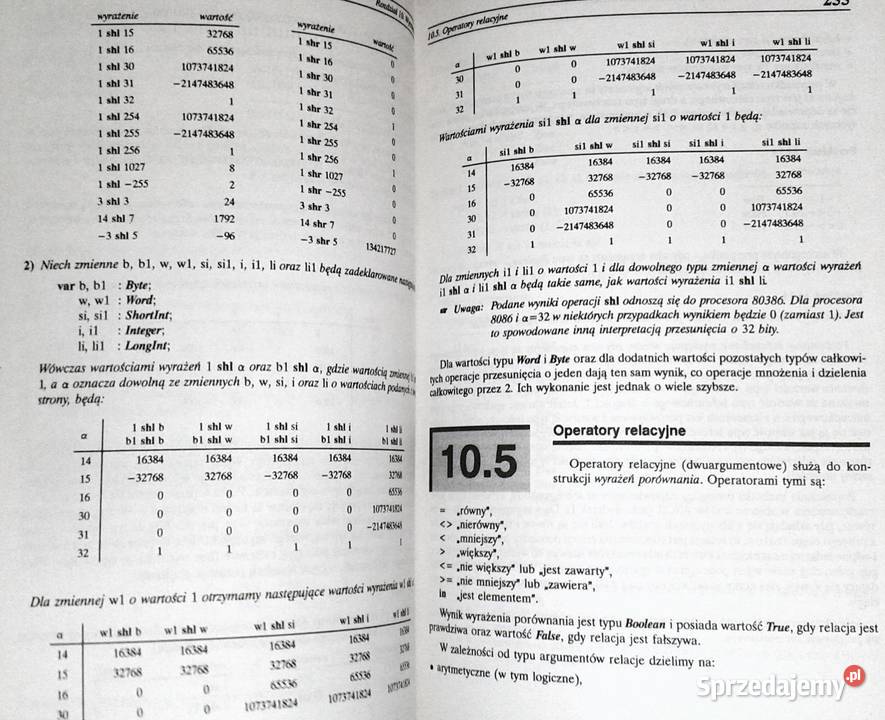 Turbo Pascal 70 z elementami programowania Cz 1 Rok wydania 1994 Chełm sprzedam
