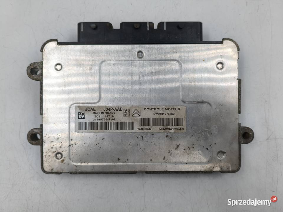 Sterownik Silnika Peugeot 206 14 SW9661978880