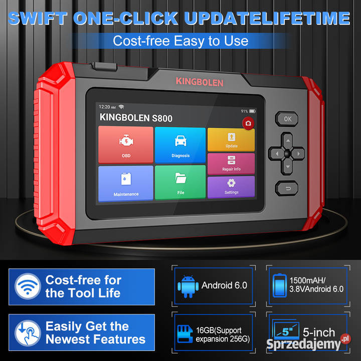Interfejs skaner diagnostyczny KINGBOLEN S800 dolnośląskie Wrocław