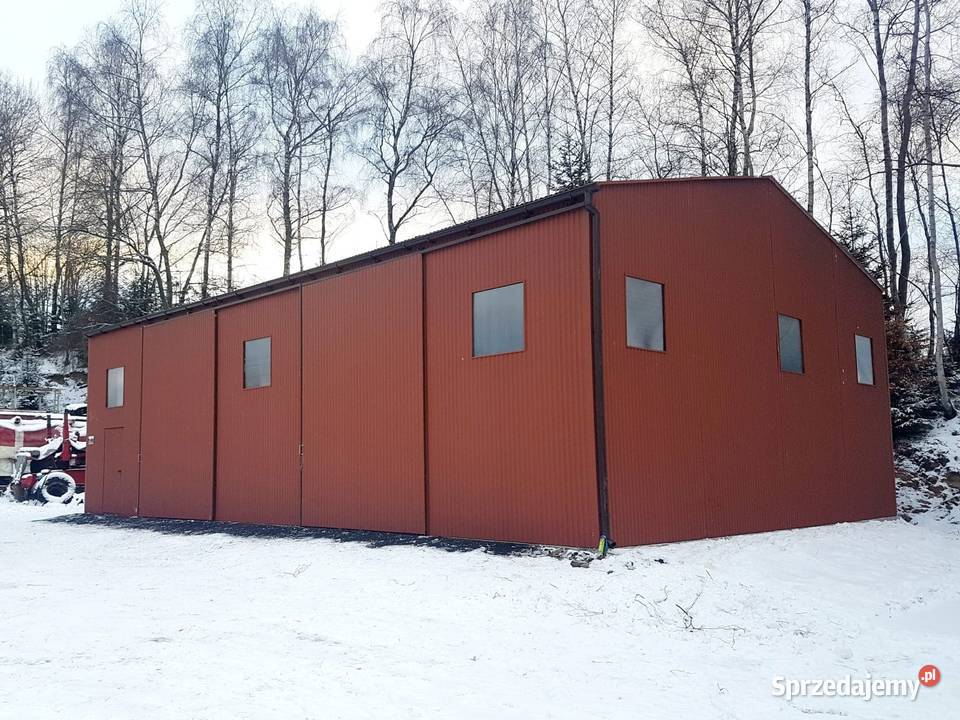 Blaszana montowana hala 1015 m jasny brąz matowy Sprzedaż Mińsk Mazowiecki sprzedam