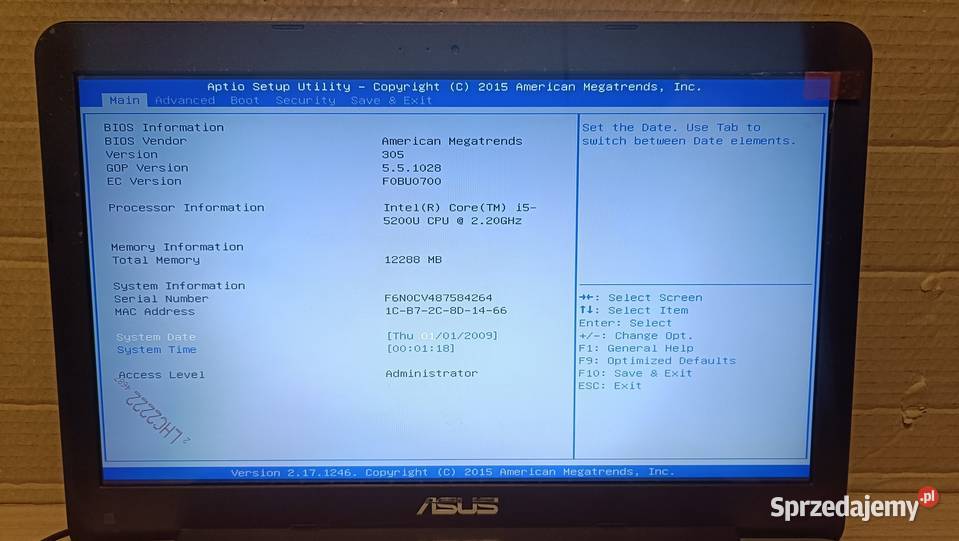 Laptop ASUS X555LJXO697H i5 12GB 120 SSD Asus Poznań