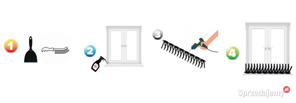 Kolce na gołębie wrony wróble Nierdzewne nie Częstochowa