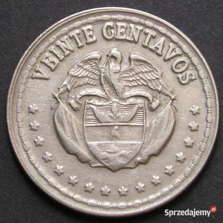 KOLUMBIA 20 CENTAVOS 1959 SIMON BOLIVAR łódzkie sprzedam