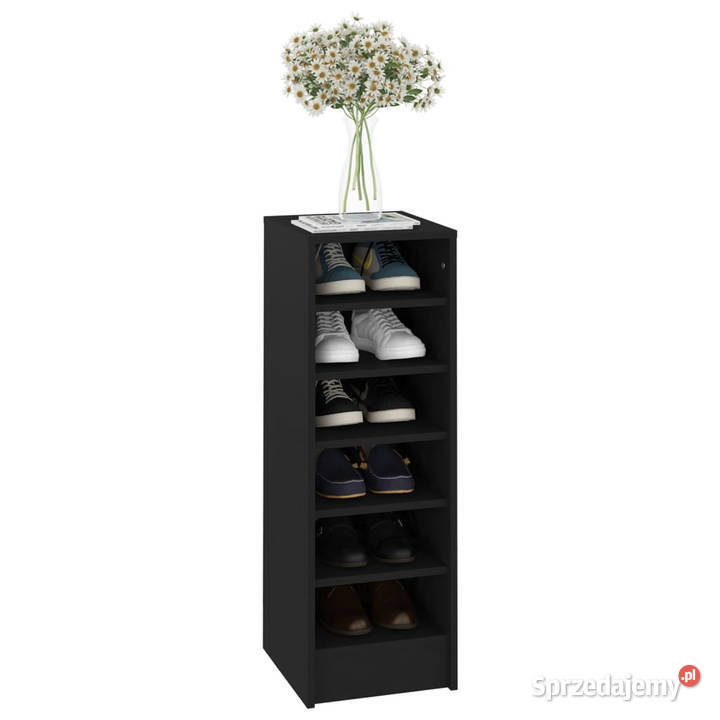 Szafka na buty czarna 315x35x90 materiał