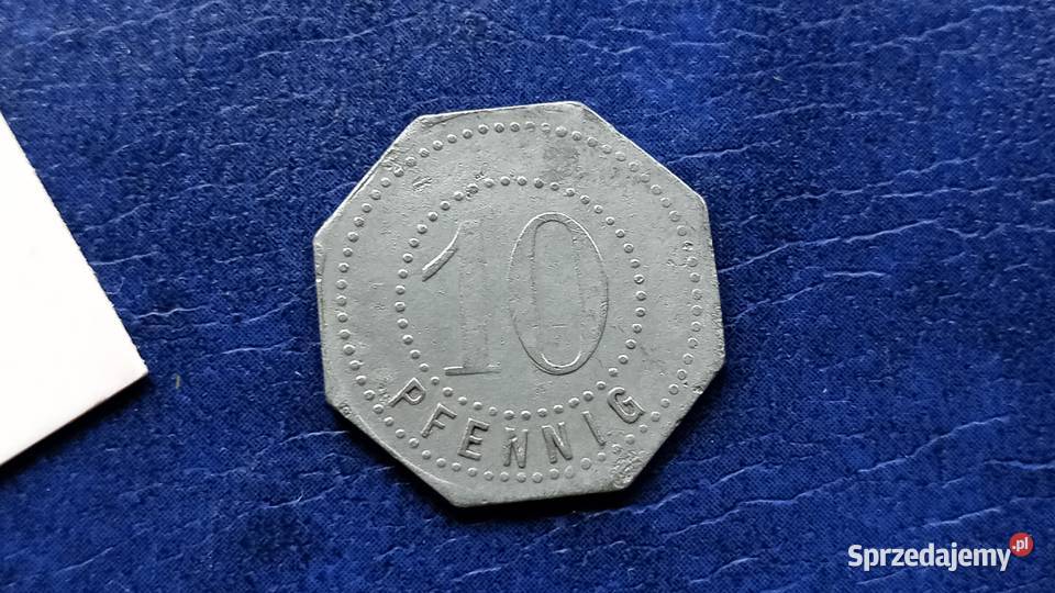 Stare monety 10 fenig 1917 Hamborn Niemcy podkarpackie Lesko