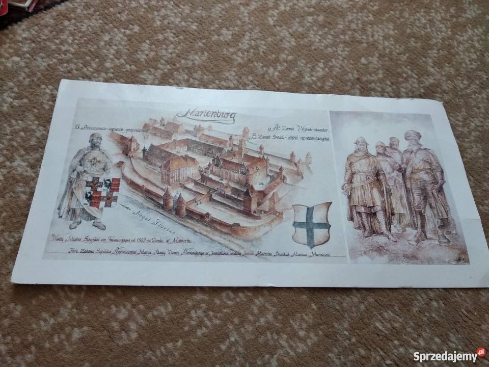 widokówka zamku marii marienburg