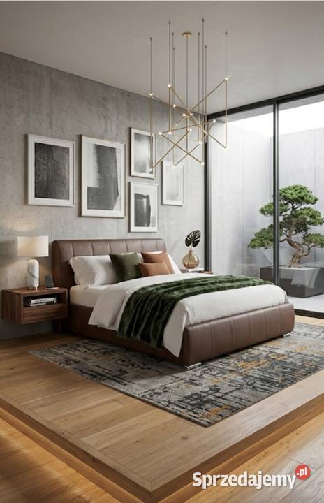 Łóżko dwuosobowe z ekoskóry 226x200 Dzierżoniów