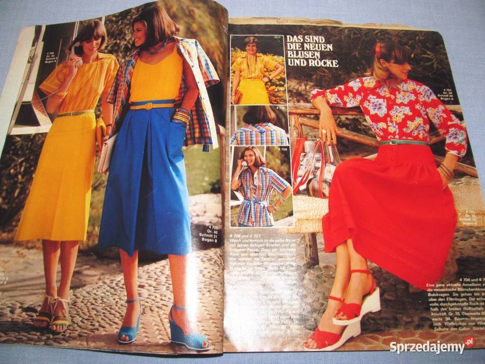 6 x Neue Mode 1974 1977 198183 Vintage moda Skępe