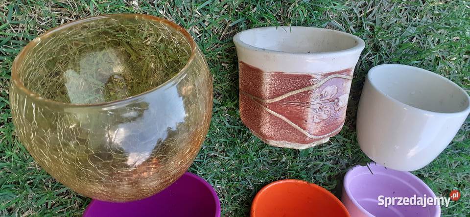 Doniczki osłonki podstawki ceramiczne wszystkie Tuszkowo