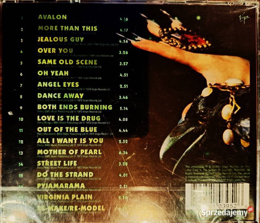 Sprzedam Album CD Zespołu Roxy Music The Best of Katowice