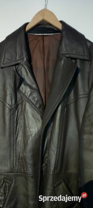 Płaszcz skórzany bez podpinki duży Jarosław sprzedam