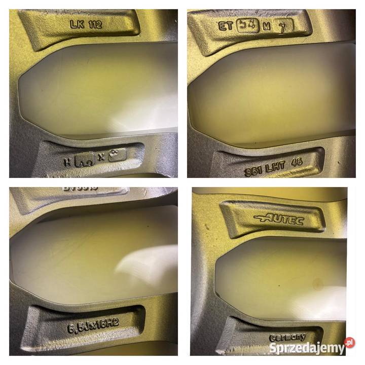 4 x Oryginalne felgi marki Autec 65Jx16 ET 54 Zgorzelec