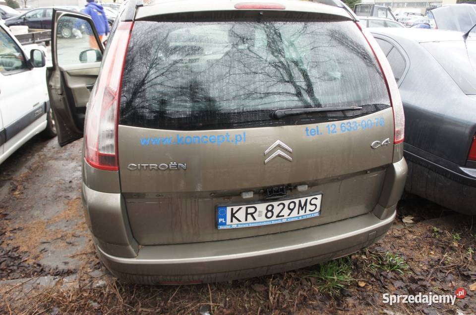 Citroen C4 G Picasso prod 2007 rej KR829MS 110KM małopolskie Kraków