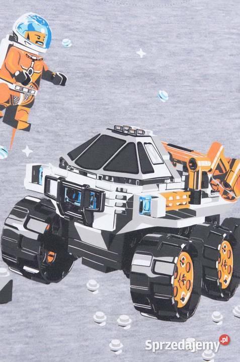 128 LEGO Tshirt długi rękaw szary 8 samochód 8 lat+ śląskie Szczerbice sprzedam